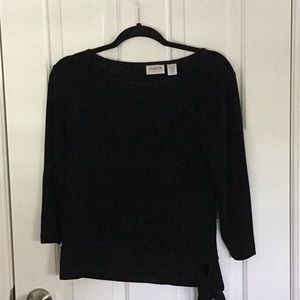 Chico’s black knit top-Travelers